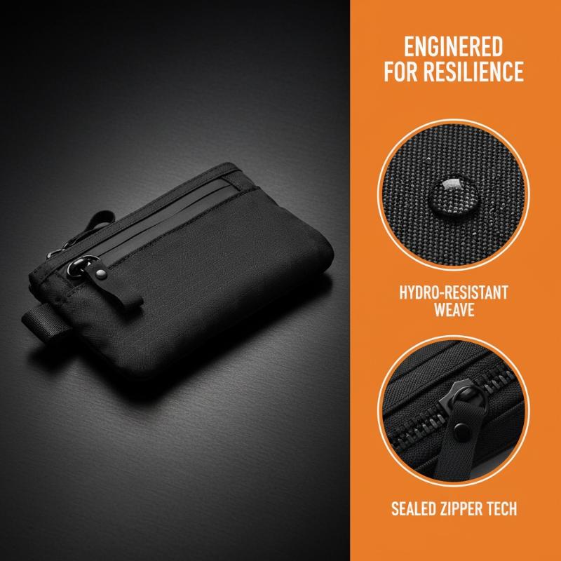 Edc Carry Card - Monedero Pequeño Táctico Impermeable con Bloqueo