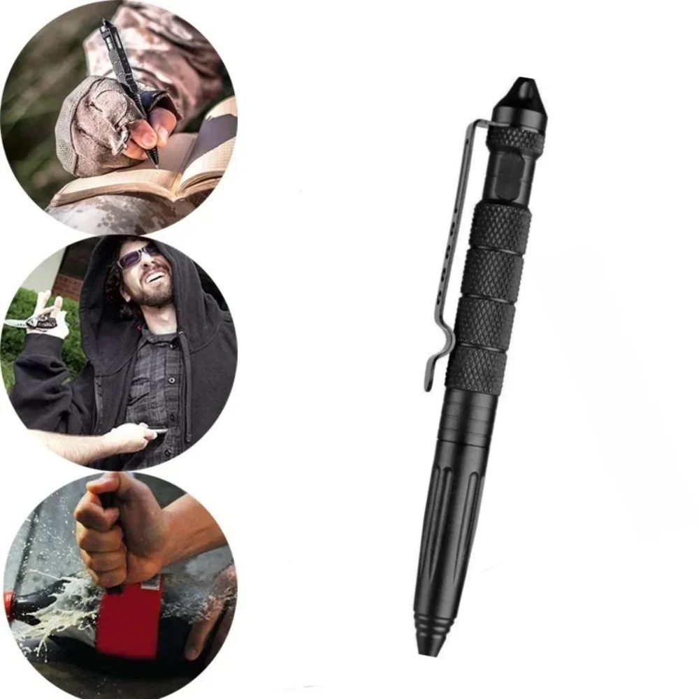 Pen Tactical Glass - Bolígrafo Táctico Multifunción de Acero de