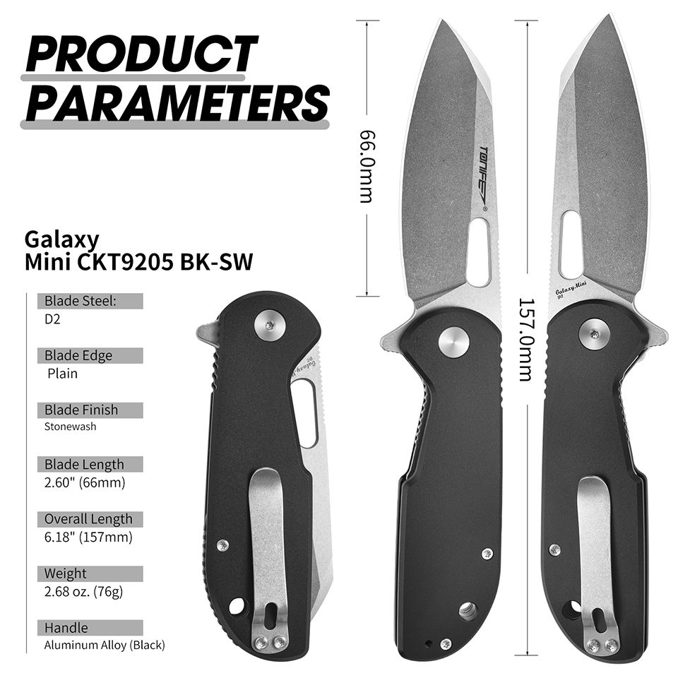 Everyday Carry (Edc) Knife - Cuchillo plegable TONIFE Galaxy Mini CKT9205