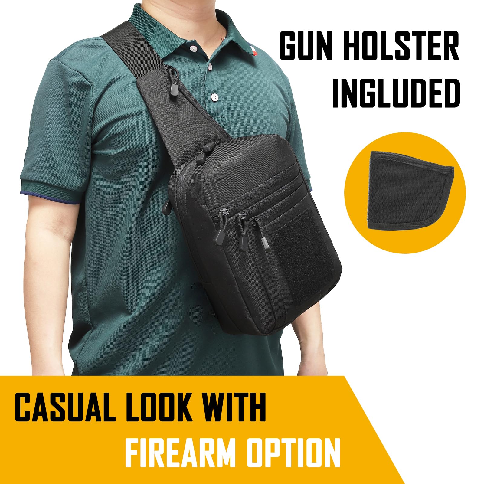 Appendix Carry Edc - Bolso bandolera de transporte oculto para