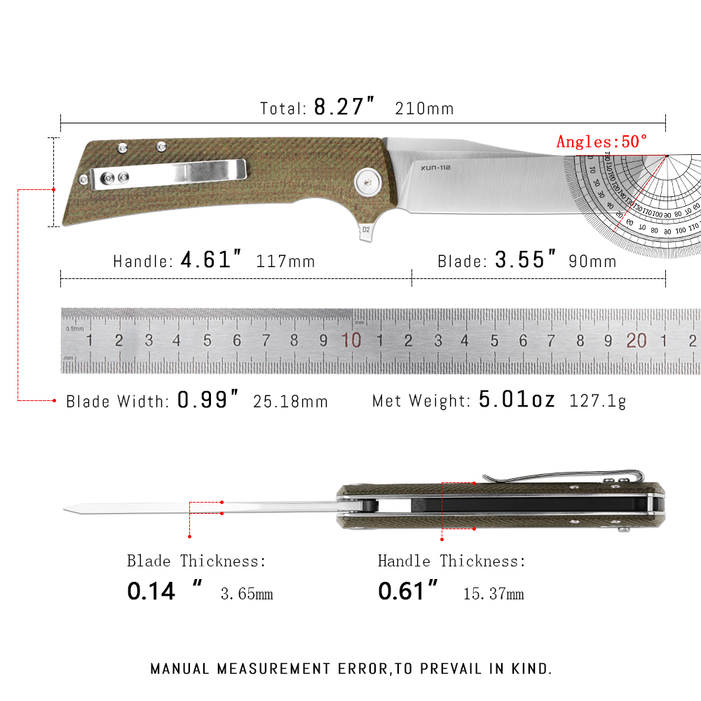 Navaja Plegable Shooziz XUN112 - Everyday Carry (Edc) Knife reseña y precio