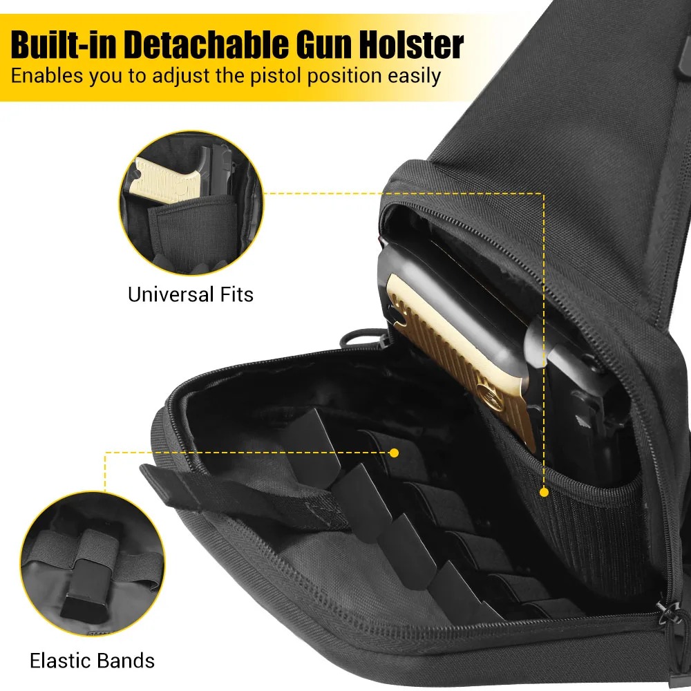Bolso táctico de pecho para po - Edc Concealed Carry Holster reseña y precio