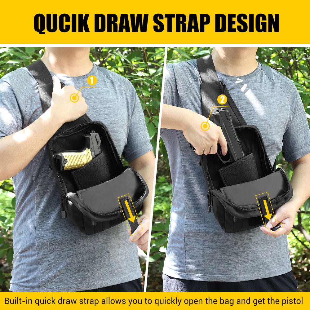 Bolsa táctica para pistola, fu - Edc Concealed Carry Holster reseña y precio