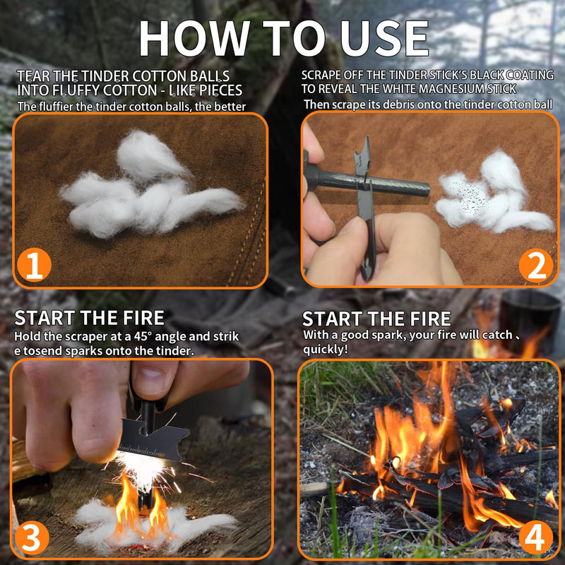 Mini arrancador de fuego portá - Ferro Rod Striker reseña y precio